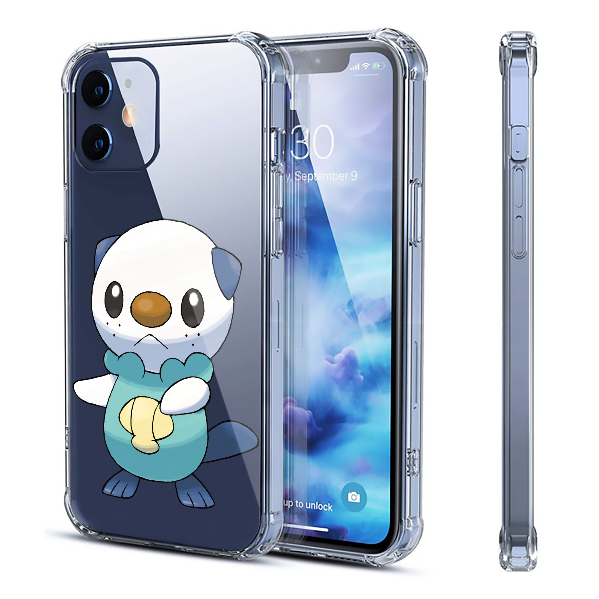 （画像用） ポケットモンスター Pokémon 【iPhone 12シリーズ対応】透明スマホケース（クリアソフトケース）
